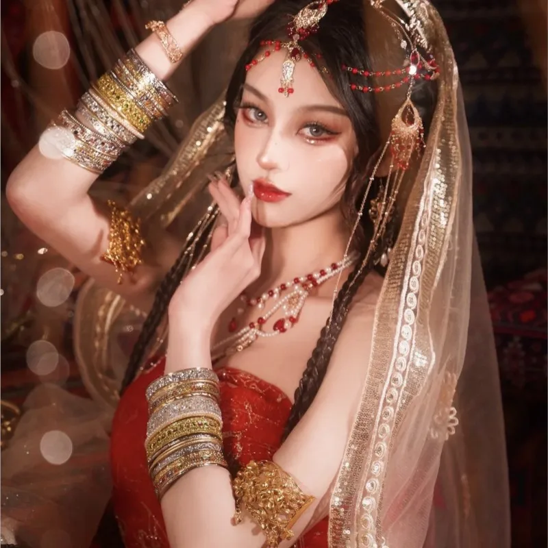 

Xiyu Headdress Sari Veil Exotic Photography Ornament