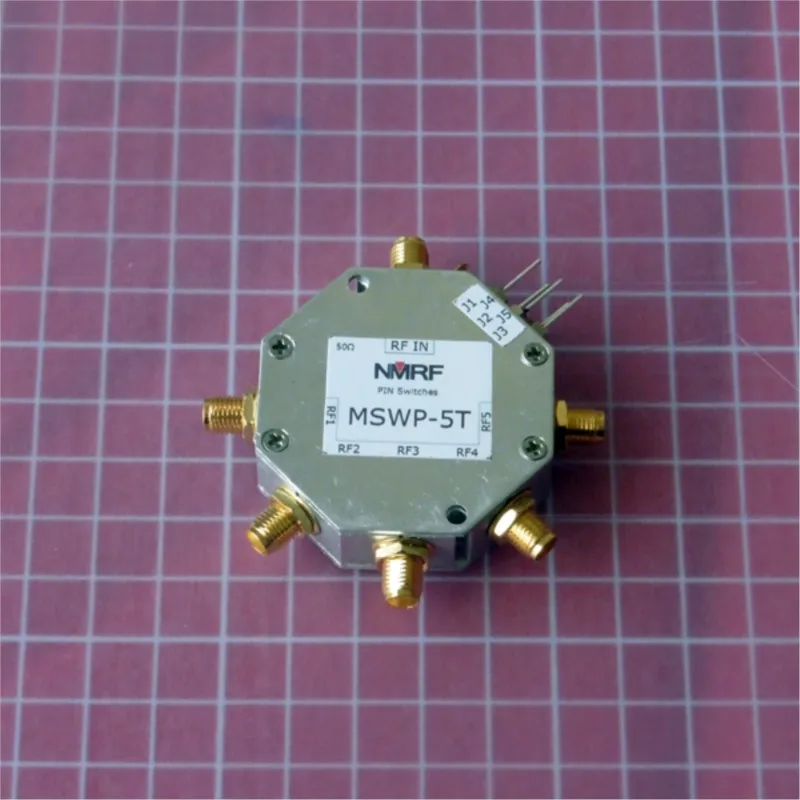 150-2000MHz SP5T SP5T Single-pole Five-throw PIN RF Switch SMA Interface Maximum Power 1W
150-2000MHz SP5T SP5T Single-pole Five-throw PIN RF Switch SMA Interface Maximum Power 1W