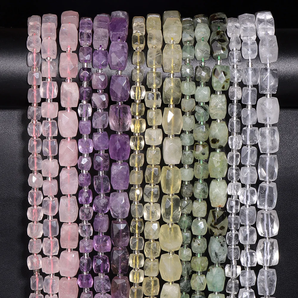 Multicolor Natural Stone Rose Quartzs Beads Faceted Cube Amethysts lapis lazuli Loose Beads for Jewelry Making DIY Bracelet
Multicolor Natural Stone Rose Quartzs Beads Faceted Cube Amethysts lapis lazuli Loose Beads for Jewelry Making DIY Bracelet