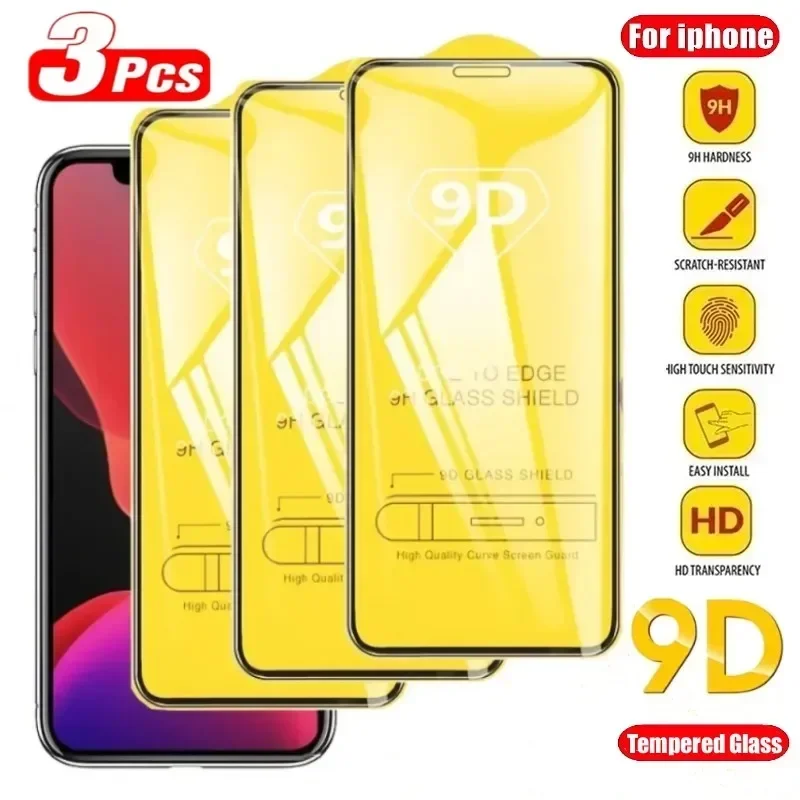 Закаленное стекло 9D для защиты экрана, Защитное стекло для IPhone 15 14 13 12 11 Pro Max X XR XS Max 7 8 6S 14 Plus, 3 шт.
Закаленное стекло 9D для защиты экрана, Защитное стекло для IPhone 15 14 13 12 11 Pro Max X XR XS Max 7 8 6S 14 Plus, 3 шт.