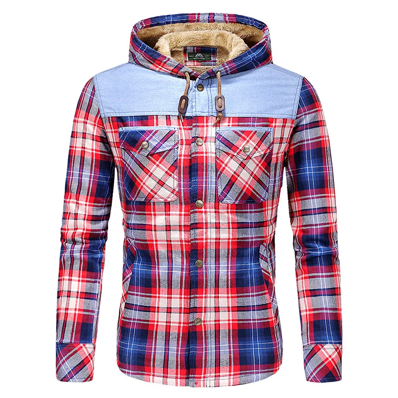 Новая Модная хлопковая клетчатая кашемировая рубашка для мужчин, Повседневная Свободная мешковатая теплая флисовая куртка, уличная одежда, куртка с капюшоном, верхняя одежда
Новая Модная хлопковая клетчатая кашемировая рубашка для мужчин, Повседневная Свободная мешковатая теплая флисовая куртка, уличная одежда, куртка с капюшоном, верхняя одежда