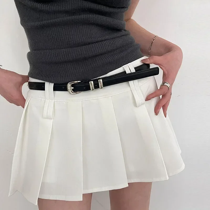 

Belt Ladies Hundred with Jeans Belt Female Simple Korean Version of The Senior Sense of Tide Ins Wind Trouser Belt Black Fashion