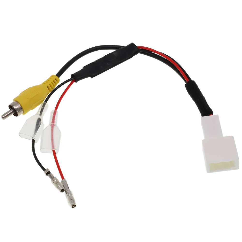 

Car Reverse Backup Camera 4 Pin Car Screen Reverse Camera Adapter Cable Wiring Harness Cable Plug Adapter For Toyota Connector