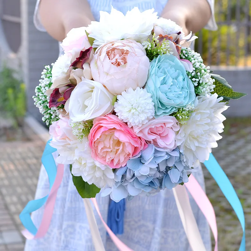 Artificial Roses Peony Real Touch Bridal Holding Flowers Romantic Bride Wedding Holding Bouquet
Artificial Roses Peony Real Touch Bridal Holding Flowers Romantic Bride Wedding Holding Bouquet