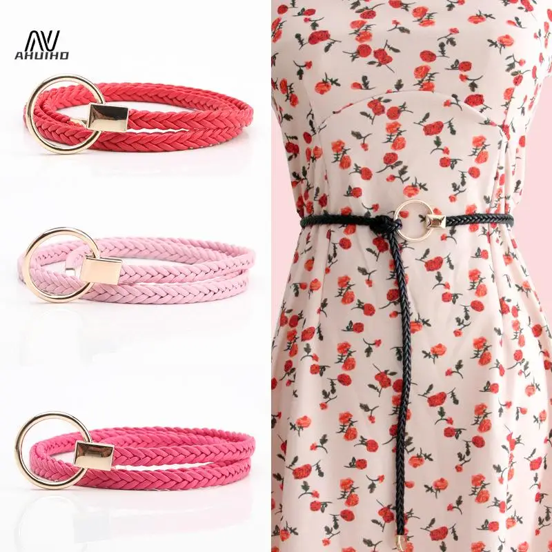 Simple Fashion Solid Color Hand-woven Thin Belt Dress Decoration All-match Casual Waist Belts For Girls Clothing Accessories
Simple Fashion Solid Color Hand-woven Thin Belt Dress Decoration All-match Casual Waist Belts For Girls Clothing Accessories