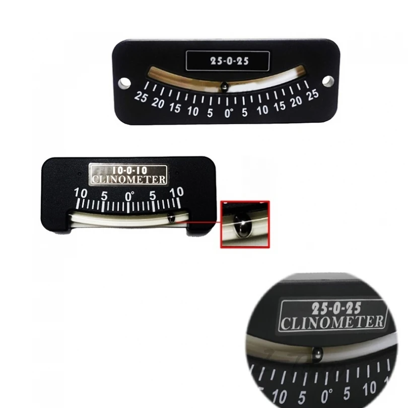 Inclinometer is Made of ABS 10-0-10 25-0-25 Simple Portable Glass Tube Inclinometer for Outdoor Riding
Inclinometer is Made of ABS 10-0-10 25-0-25 Simple Portable Glass Tube Inclinometer for Outdoor Riding