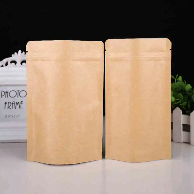 100pcs Kraft Paper Ziplock Bag High Barrier Kraft Paper Zipper Coffee Bag Stand up Aluminum Foil Mylar Packaging Pouches
100pcs Kraft Paper Ziplock Bag High Barrier Kraft Paper Zipper Coffee Bag Stand up Aluminum Foil Mylar Packaging Pouches