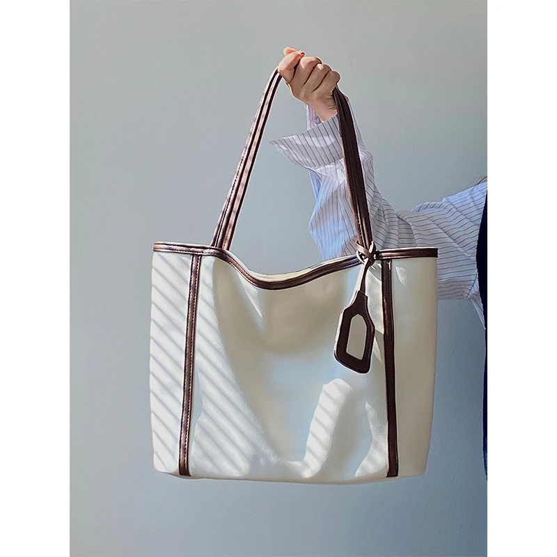 

Totes Bag Women Large Capacity Soft PU All-match Shoulder Underarm Bags Elegant Fashion Female Commute Handbags Trend