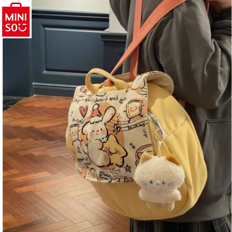 

MINISO San Liou Hello Kitty пудинг собака мода высокое качество холст сумка студент большой емкости хранилище Детский рюкзак