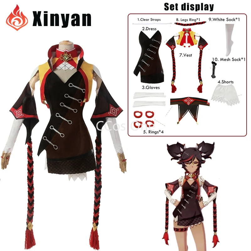 Genshin Impact Cosplay Xinyan Cosplay Costume Game Genshin Impact Costume for Women Halloween Suit Sexy Outfit
Genshin Impact Cosplay Xinyan Cosplay Costume Game Genshin Impact Costume for Women Halloween Suit Sexy Outfit