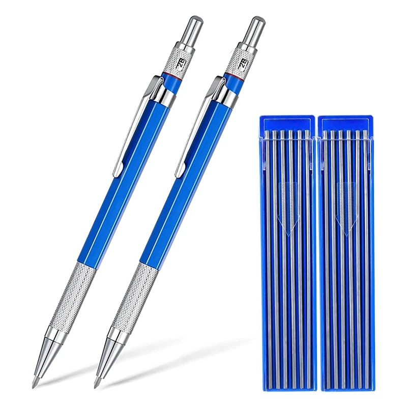 Welders Pencil With Round Refills, 2.0 Mm Mechanical Pencil Marker For Pipe Fitter Welder Construction Woodworking
Welders Pencil With Round Refills, 2.0 Mm Mechanical Pencil Marker For Pipe Fitter Welder Construction Woodworking