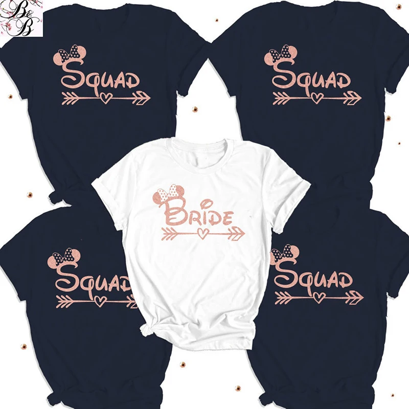 Simple Bride Squad Bachelorette Party Tshirt Woman Bride Squad T-shirt Bridal Wedding Party Girls Bridemaid Drinking Clothes
Simple Bride Squad Bachelorette Party Tshirt Woman Bride Squad T-shirt Bridal Wedding Party Girls Bridemaid Drinking Clothes