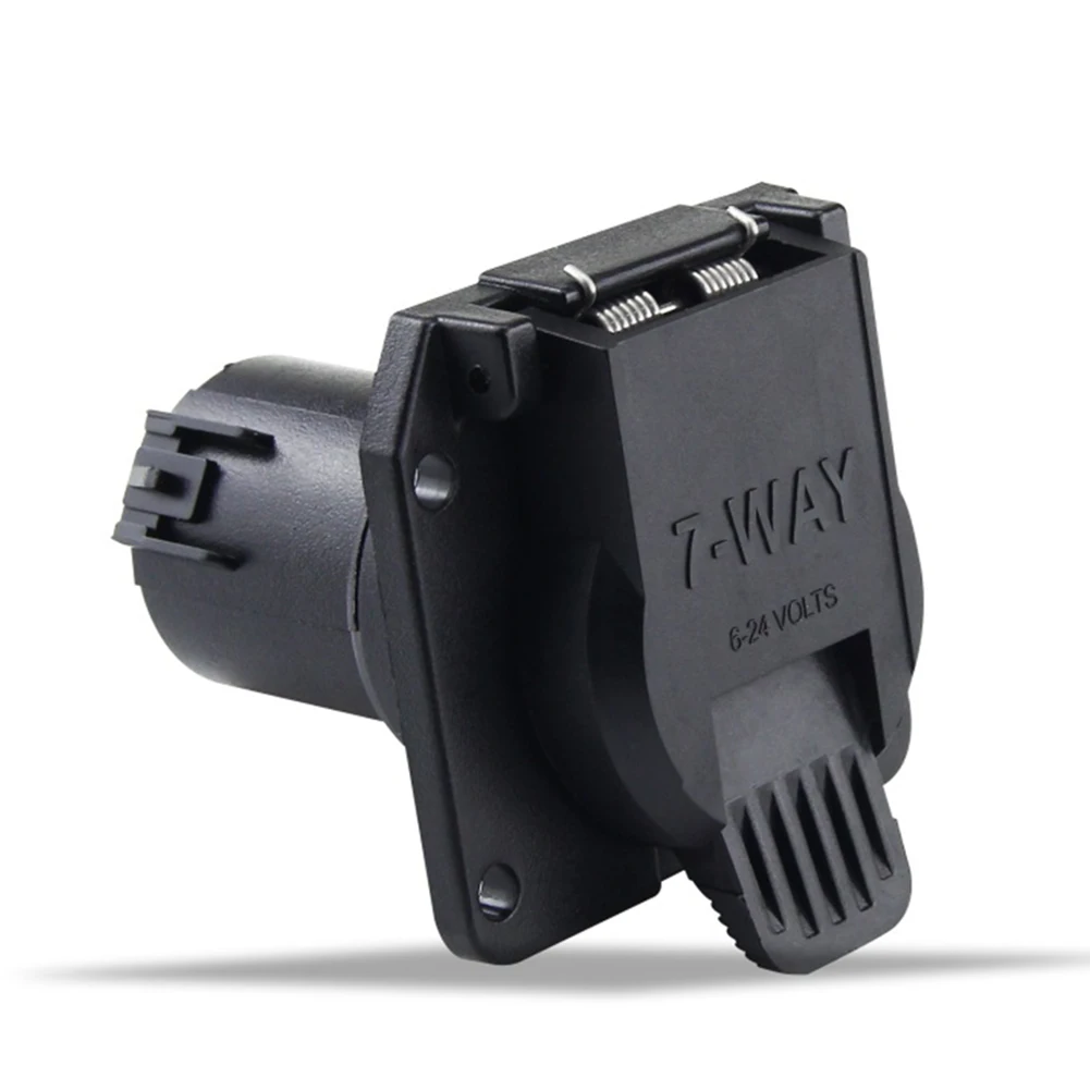 Trailer Socket Adapter 624V 7 Pin Power Plug Socket Connector Reliable Connection Dust Cover Included for Protection
Trailer Socket Adapter 624V 7 Pin Power Plug Socket Connector Reliable Connection Dust Cover Included for Protection