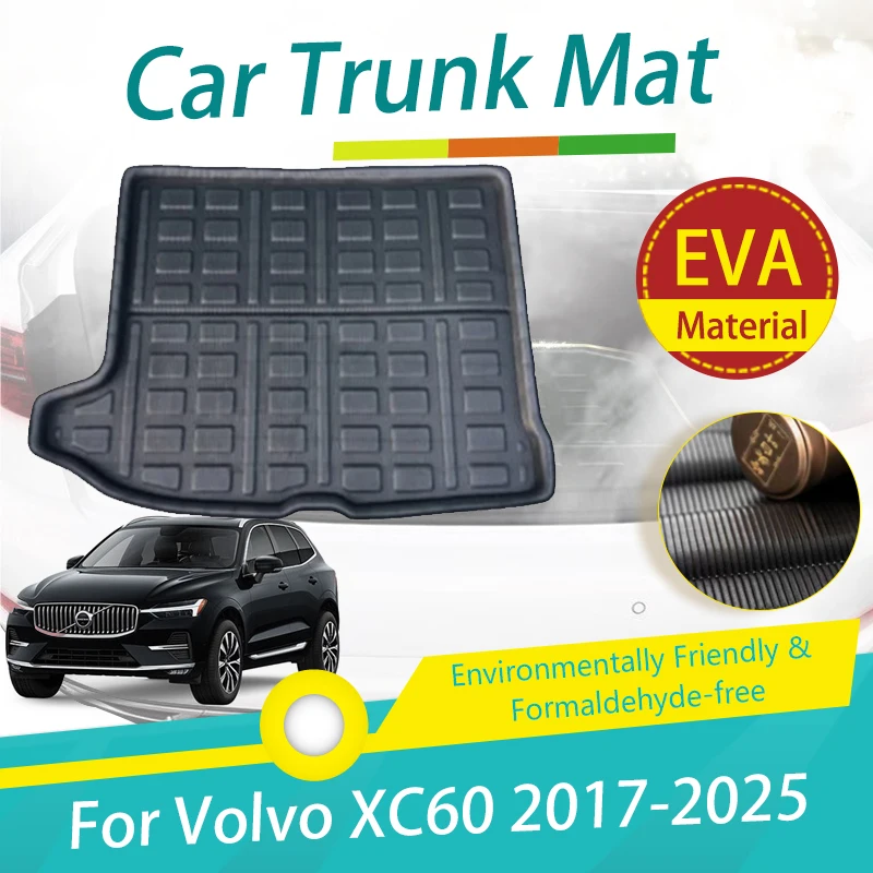 

Car Trunk Mats For Volvo XC60 MK2 2017~2025 Waterproof Rear Boot Carpet Suitcase Protection Eva Rug Storage Pad Auto Accessories