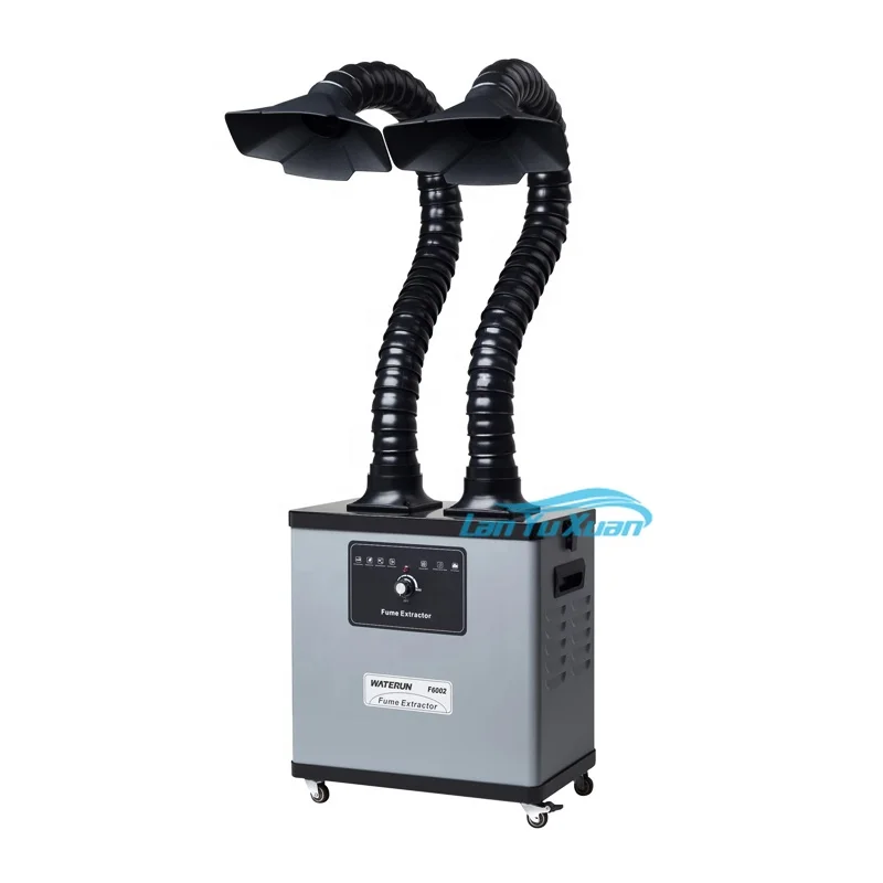 200W, F6002 Popular Soldering Fume Extractor for soldering station with double Flexible extraction Arms
200W, F6002 Popular Soldering Fume Extractor for soldering station with double Flexible extraction Arms