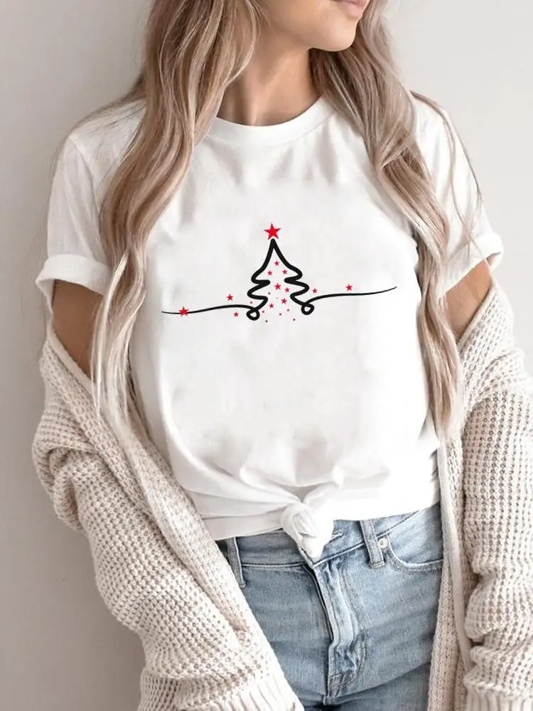 Tree Winter Season 90s Merry Christmas Women Holiday Shirt Clothing Fashion Female New Year T-shirts Print T Top Graphic Tee
Tree Winter Season 90s Merry Christmas Women Holiday Shirt Clothing Fashion Female New Year T-shirts Print T Top Graphic Tee