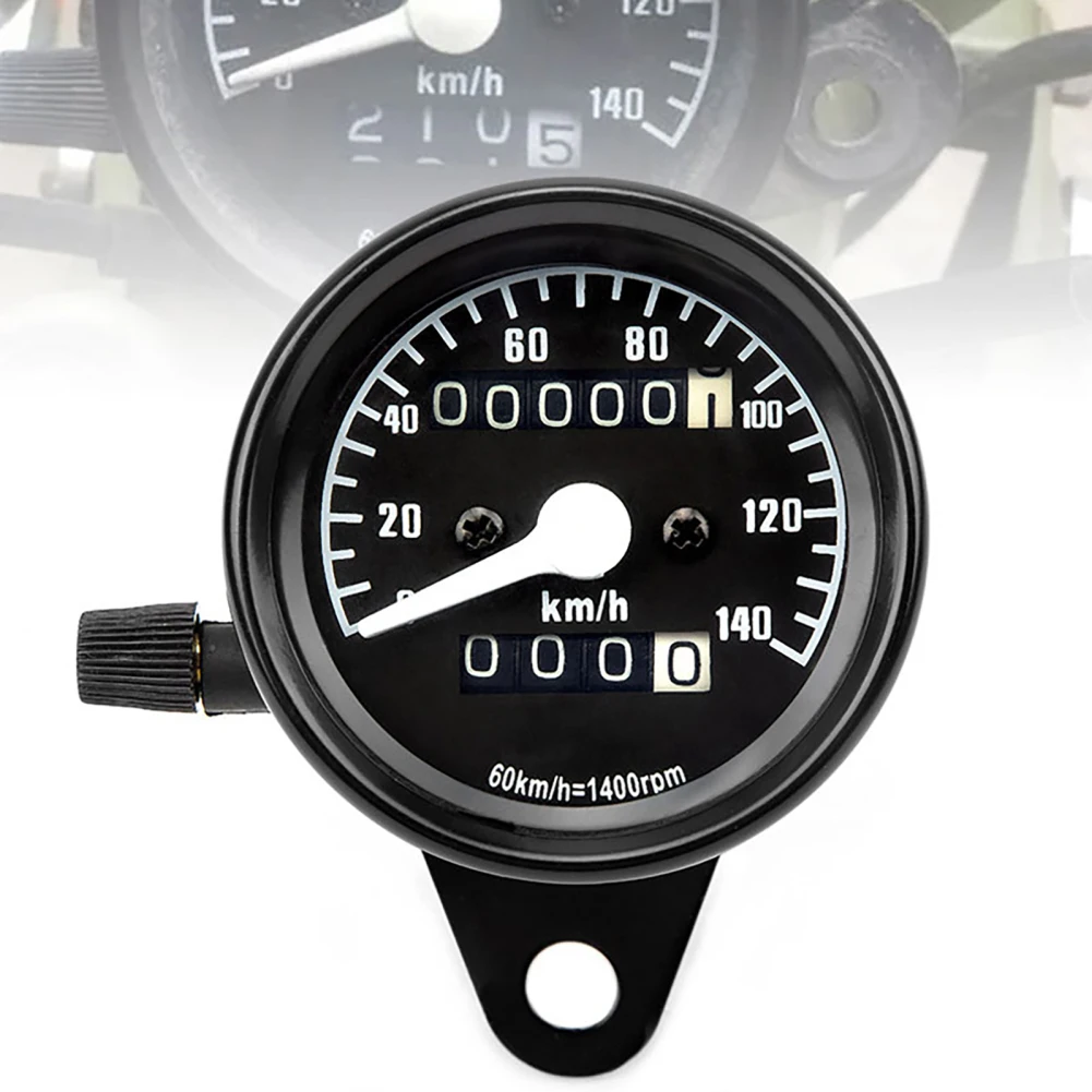 

12v Universal Motorcycle Odometer Speedometer With Backlight Retro Pointer Tachometer Kmometer Modified Parts Accessories