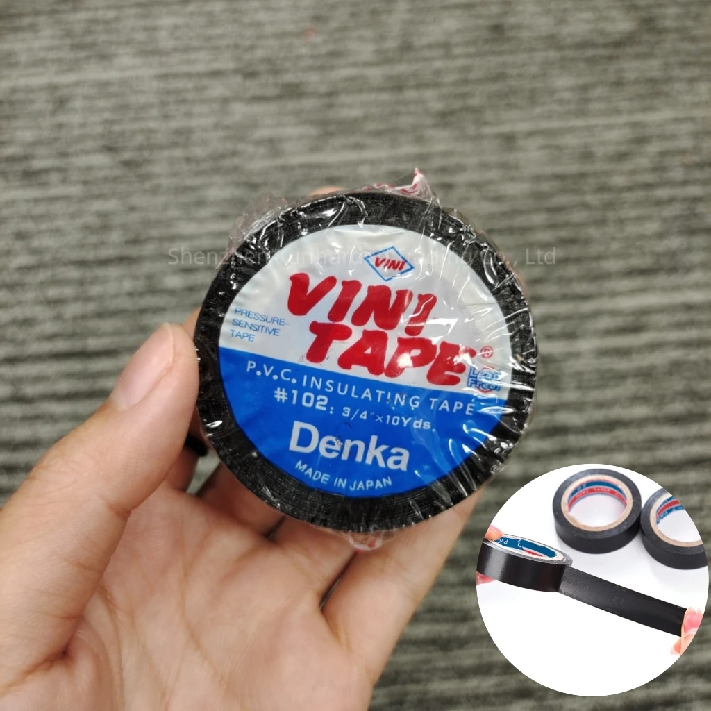 High quality Japan VINI Denka 10Yds Black PVC Insulating Wire Harness Vinyl Electrical Fire Retardant Tape cable wrapping
High quality Japan VINI Denka 10Yds Black PVC Insulating Wire Harness Vinyl Electrical Fire Retardant Tape cable wrapping