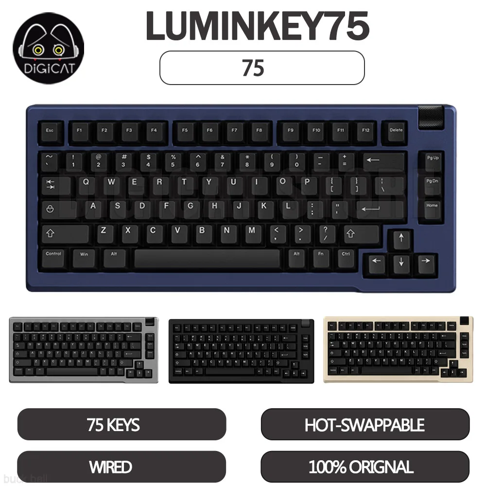 Luminkey75 Mechanical Keyboard Hot Swap Keycaps PBT Wired Keyboards Aluminum Shell Gaming Accessories Customized keyboard Gifts
Luminkey75 Mechanical Keyboard Hot Swap Keycaps PBT Wired Keyboards Aluminum Shell Gaming Accessories Customized keyboard Gifts
