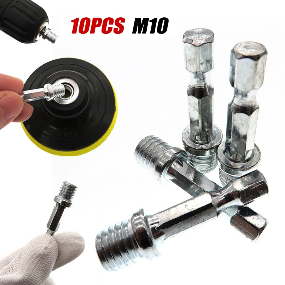10pcs Hex Shank Connecting Rod Adapter Kit Drill Chuck M10 Metal Polishing Disc Connection 6.35mm Shank Diameter Connecting Rod
10pcs Hex Shank Connecting Rod Adapter Kit Drill Chuck M10 Metal Polishing Disc Connection 6.35mm Shank Diameter Connecting Rod
