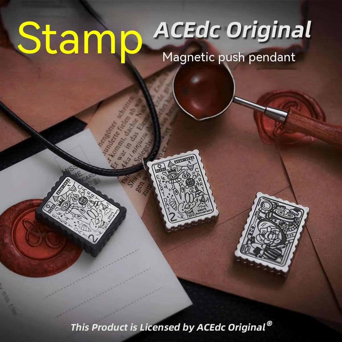 ACEdc Stamp Magnetic Push Slider Necklace Pendant EDC Fidget Spinner Metal Stress Reliever Toys
ACEdc Stamp Magnetic Push Slider Necklace Pendant EDC Fidget Spinner Metal Stress Reliever Toys