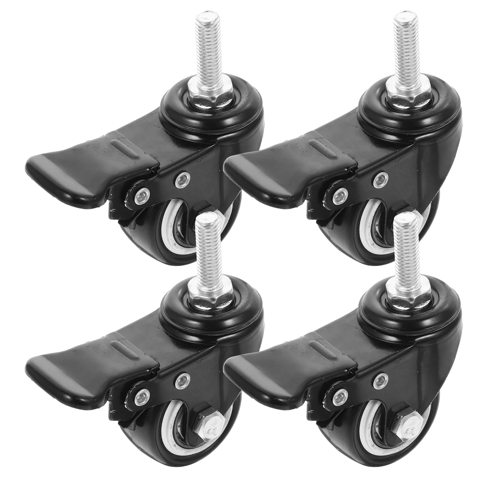 4 Pcs Chair Caster Wheels Heavy Duty Trolley Shopping Cart for Furniture with Brake Stem Rolling
4 Pcs Chair Caster Wheels Heavy Duty Trolley Shopping Cart for Furniture with Brake Stem Rolling