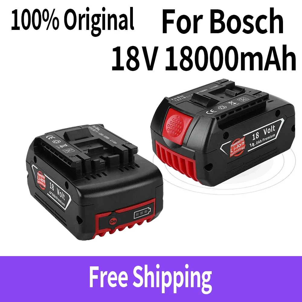 For 18V Bosch 18000mAh Rechargeable Power Tools Battery with LED Li-ion Replacement BAT609, BAT609G, BAT618, BAT618G, BAT614
For 18V Bosch 18000mAh Rechargeable Power Tools Battery with LED Li-ion Replacement BAT609, BAT609G, BAT618, BAT618G, BAT614