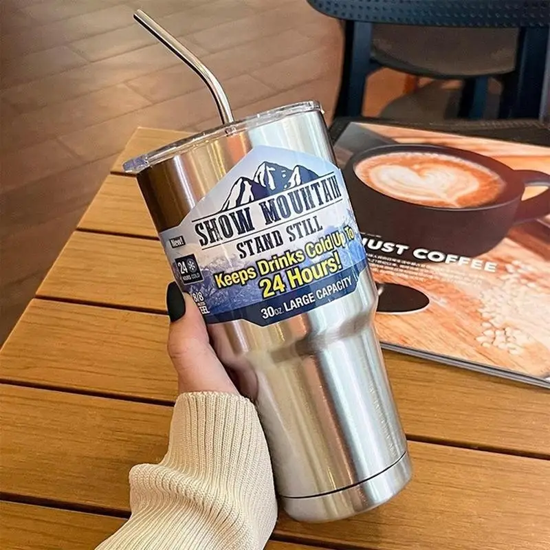 31oz Creative Fashion 304 Stainless Steel Thermo Cup Travel Coffee Mug With Lid Straw Car Water Bottle For Gift
31oz Creative Fashion 304 Stainless Steel Thermo Cup Travel Coffee Mug With Lid Straw Car Water Bottle For Gift