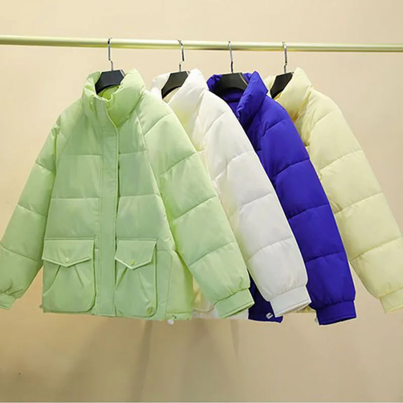 Women's Down Cotton Coat Winter Jacket Parkas Solid Casual Loose Cotton Coats 2023 New Female Warm Cotton-Padded Parka Outwear
Women's Down Cotton Coat Winter Jacket Parkas Solid Casual Loose Cotton Coats 2023 New Female Warm Cotton-Padded Parka Outwear