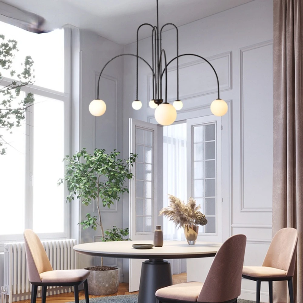 

Nordic minimalist living room restaurant lamp creative personality study cafe clothing store art chandelier