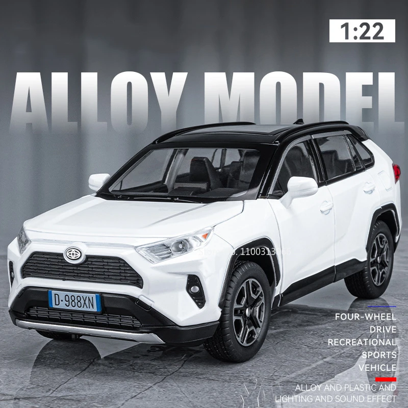 1:22 Toyota RAV4 Alloy Car Model Toy Diecasts Metal Super Sport Car with Sound Light Vehicle Toys for Boys Gifts Collection
1:22 Toyota RAV4 Alloy Car Model Toy Diecasts Metal Super Sport Car with Sound Light Vehicle Toys for Boys Gifts Collection