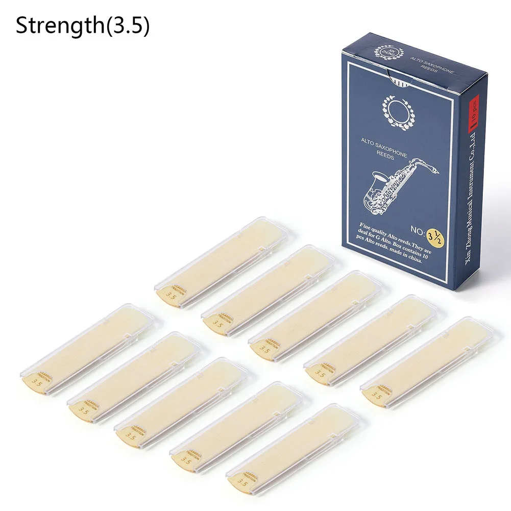 10PCS Alto Saxophone Reeds Full Size Strength 1.0 1.5 2.0 2.5 3.0 3.5 Musical Woodwind Instruments Saxophone Accesseries
10PCS Alto Saxophone Reeds Full Size Strength 1.0 1.5 2.0 2.5 3.0 3.5 Musical Woodwind Instruments Saxophone Accesseries