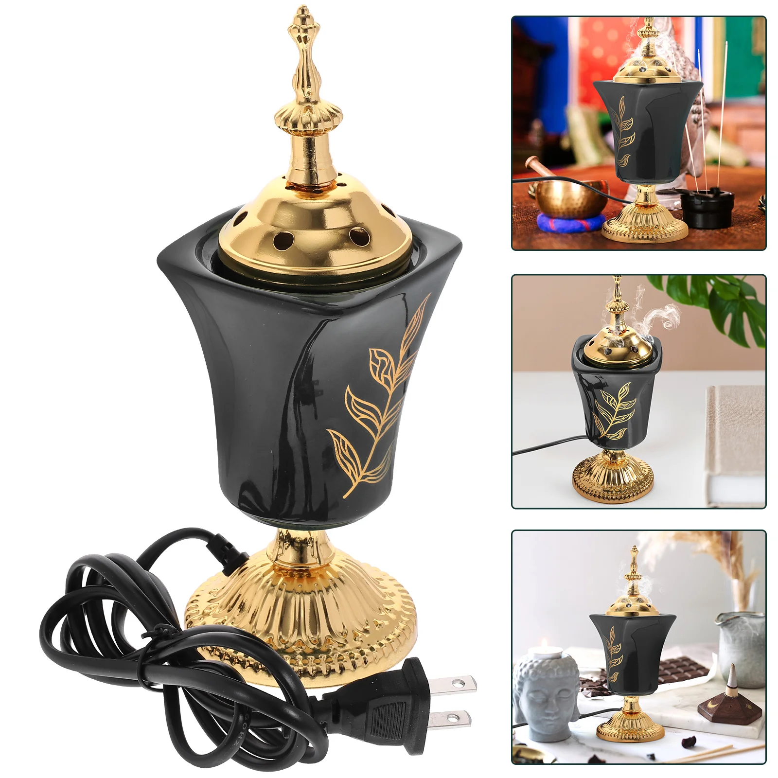 Electric Middle East Church Censer Burner Decorative Middle East Censer Sandalwood Burner Household Censer Decor
Electric Middle East Church Censer Burner Decorative Middle East Censer Sandalwood Burner Household Censer Decor
