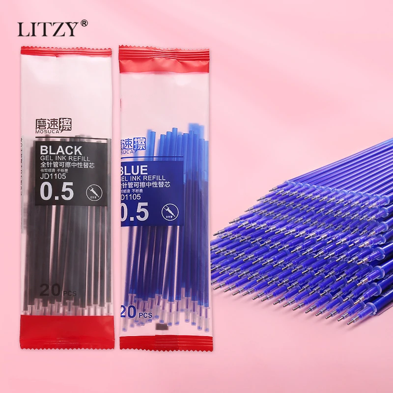 40 шт. 0,5 мм синие Черные чернила стержень со стираемыми чернилами набор штанги гелевая ручка школьные офисные принадлежности
40 шт. 0,5 мм синие Черные чернила стержень со стираемыми чернилами набор штанги гелевая ручка школьные офисные принадлежности