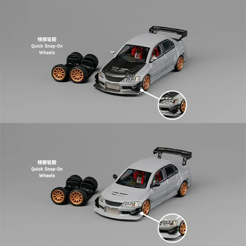 CM MODEL 1:64 Lancer EvoIX Widebody Gray/Carbon Gray Die-Cast Car Model Collection Miniature
CM MODEL 1:64 Lancer EvoIX Widebody Gray/Carbon Gray Die-Cast Car Model Collection Miniature