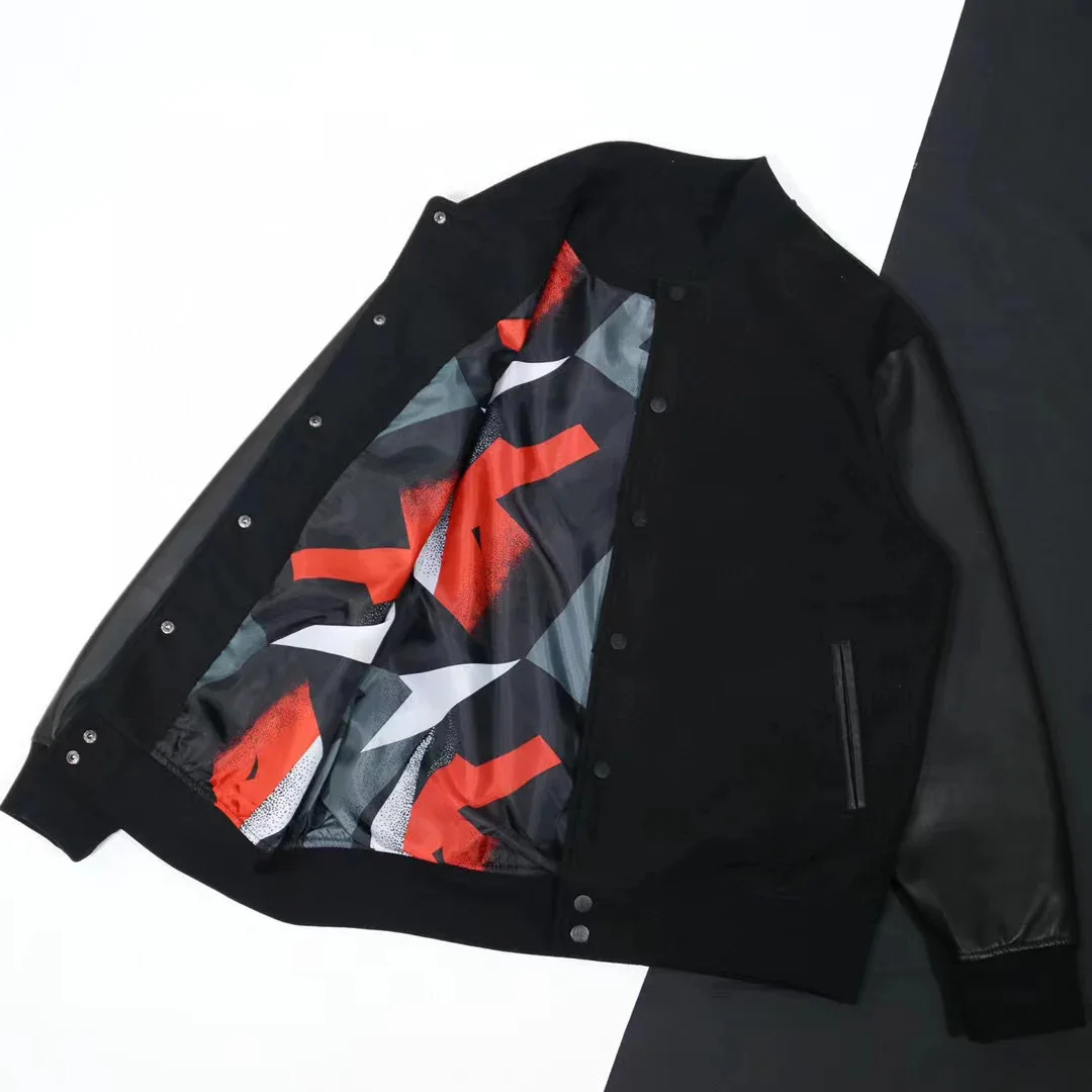2023 Spring and Autumn New Coats Men's Fashion PU Baseball Uniform Bomber Jacket Casual Motorcycle Jackets for Men
2023 Spring and Autumn New Coats Men's Fashion PU Baseball Uniform Bomber Jacket Casual Motorcycle Jackets for Men