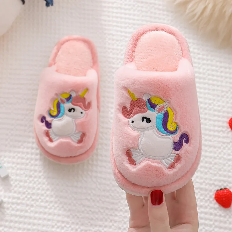 Winter Kids Home Slippers Lovely Unicorn Boys Cartoon Cotton Slippers Anti-slip Soft Comfortable Indoor Floor Shoes for Girls
Winter Kids Home Slippers Lovely Unicorn Boys Cartoon Cotton Slippers Anti-slip Soft Comfortable Indoor Floor Shoes for Girls