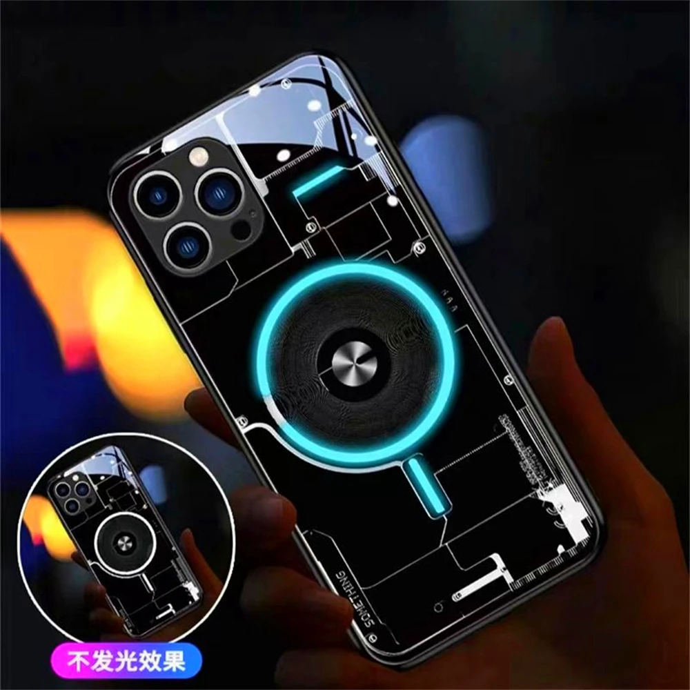 Кольцевой светящийся стеклянный чехол со светодиодной подсветкой для iPhone 15 14 13 12 11 Pro Max X XR XS Plus 7 8 SE2020
Кольцевой светящийся стеклянный чехол со светодиодной подсветкой для iPhone 15 14 13 12 11 Pro Max X XR XS Plus 7 8 SE2020
