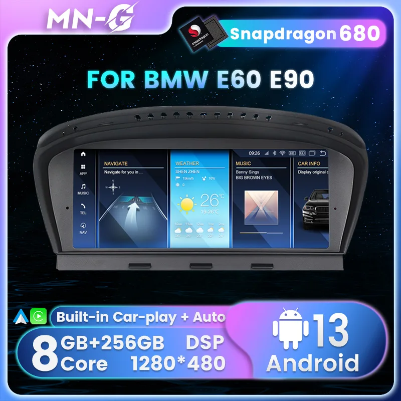 Snapdragon 680 магнитола 2 din 8G + 256G для BMW 3 5 серии E60 E61 E63 E64 E90 E91 E92 E93 CCC CIC Android 13 навигация GPS Carplay BT
Snapdragon 680 магнитола 2 din 8G + 256G для BMW 3 5 серии E60 E61 E63 E64 E90 E91 E92 E93 CCC CIC Android 13 навигация GPS Carplay BT