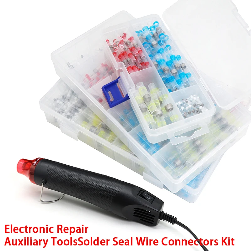 

50~500pcs Boxed Solder Seal Wire Connectors Waterproof 3:1 Heat Shrink Insulated Electrical Wire Terminals Butt Splice Connector