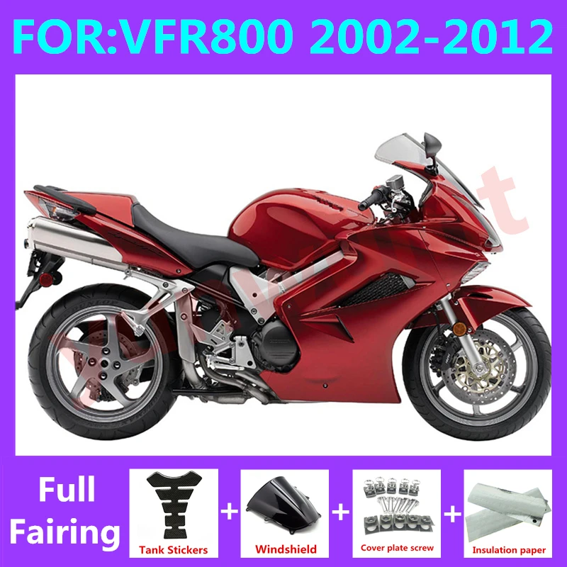 Motorcycle Fairings Kit Fit For Vfr800 2002 2003 2012 VFR 800 02 03 04 05 06 07 08 09 10 11 12 Bodywork Fairing Set red
Motorcycle Fairings Kit Fit For Vfr800 2002 2003 2012 VFR 800 02 03 04 05 06 07 08 09 10 11 12 Bodywork Fairing Set red