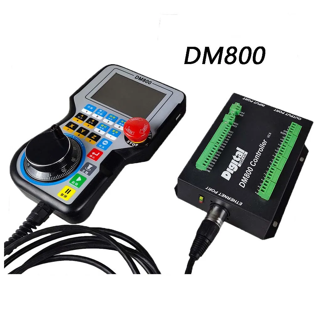 Enhance Your CNC Machining Capabilities DM800 Motion Control System 5Axis,3.8Inch TFT Display,MPG,Emergency Stop support G-Code
Enhance Your CNC Machining Capabilities DM800 Motion Control System 5Axis,3.8Inch TFT Display,MPG,Emergency Stop support G-Code