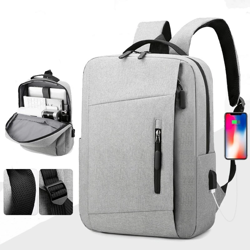

Men 15.6 Inch Waterproof Laptop Backpack Usb Charge Notebook School Bags Bagpack Anti Theft Travelling Bagpack Rucksack Mochila