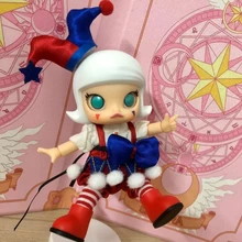 

Molly Clown BJD Crown Hat White Hair Guess Bag Ciega Blind Bag Toy for Girl Anime Figure Cute Model Birthday Gift Surprise Box