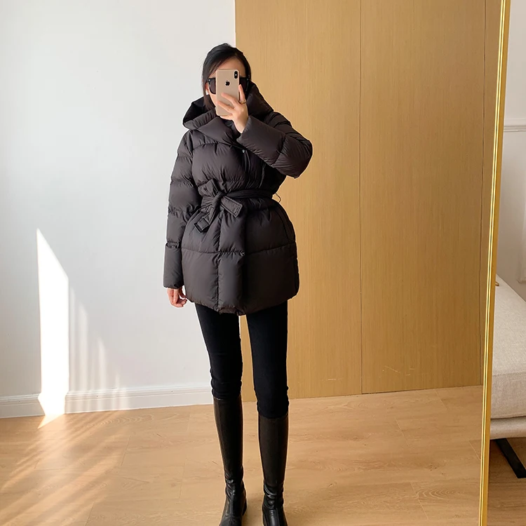 Winter Women's Down Jackets Ultra Light Warm Casual Coat Female Puffer Jacket With Belt Plus Size Hooded Short Parka 22 Mallzona S8a3d8516ee9b48da80b35cc33e76b050l Winter Women's Down Jackets Ultra Light Warm Casual Coat Female Puffer Jacket With Belt Plus Size Hooded Short Parka Mallzona