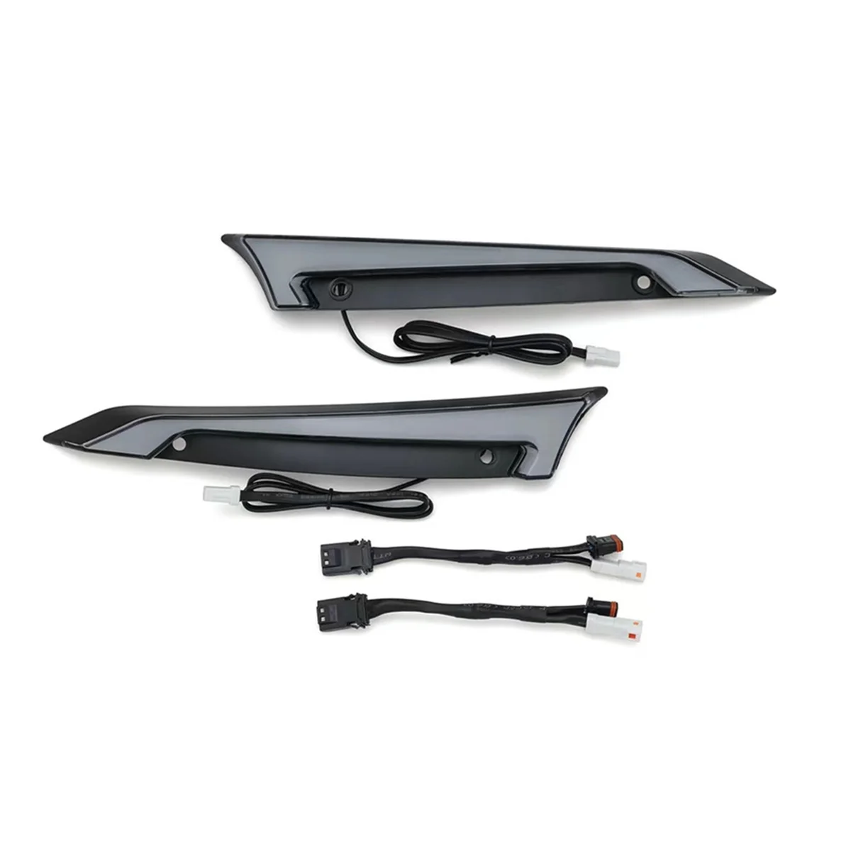Windshield Trim Lights Windscreen Fairing LED Turn Signals Running Light for Harley Road Glide Models - Black
Windshield Trim Lights Windscreen Fairing LED Turn Signals Running Light for Harley Road Glide Models - Black