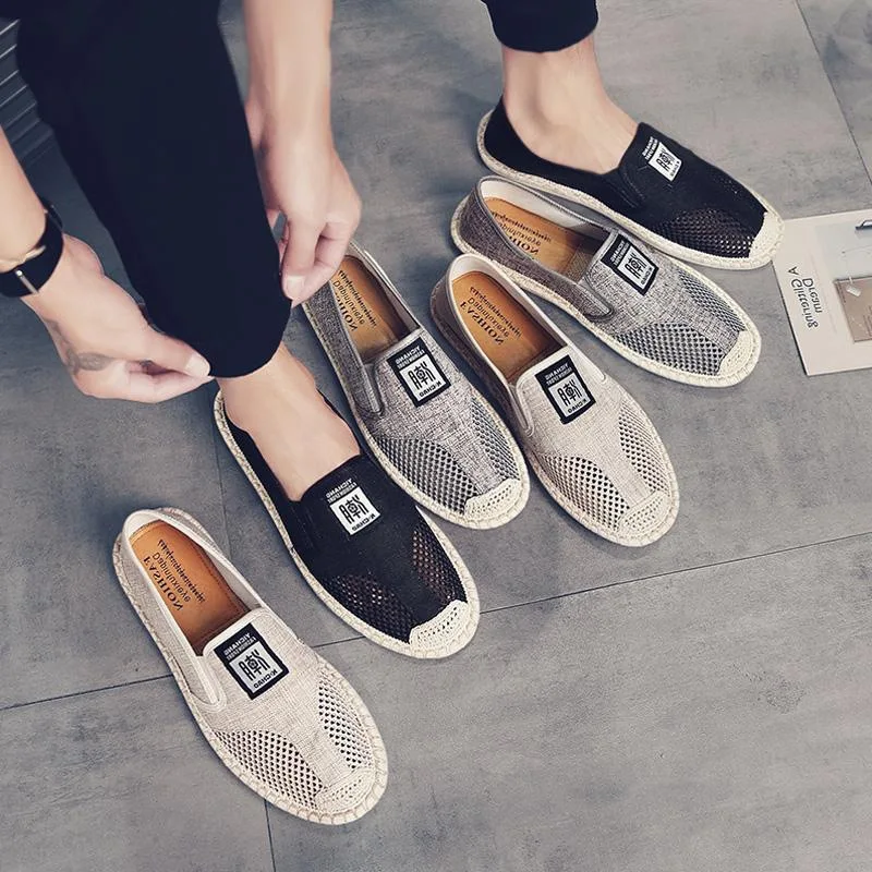 2023 Linen Breathable Casual Flats Shoes Mens Espadrilles Loafers Fashion Slip on Canvas Shoes Fisherman Driving Footwear
2023 Linen Breathable Casual Flats Shoes Mens Espadrilles Loafers Fashion Slip on Canvas Shoes Fisherman Driving Footwear