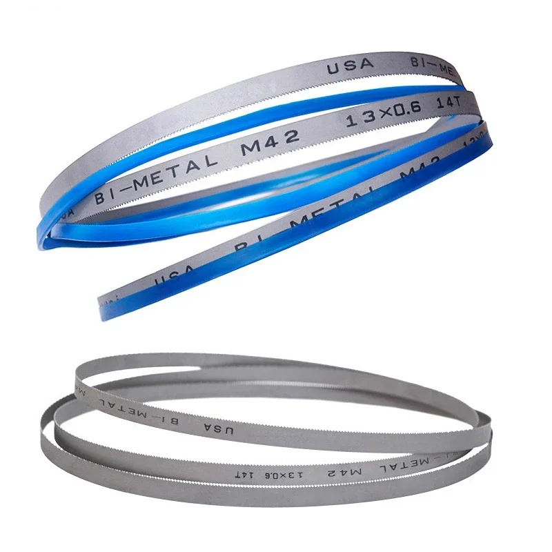 56-1/8" X 1/2" X 14 TPI X 0.025" M42 Bimetal Metal Cutting Band Saw Blade 1425x13x0.6mm
56-1/8" X 1/2" X 14 TPI X 0.025" M42 Bimetal Metal Cutting Band Saw Blade 1425x13x0.6mm