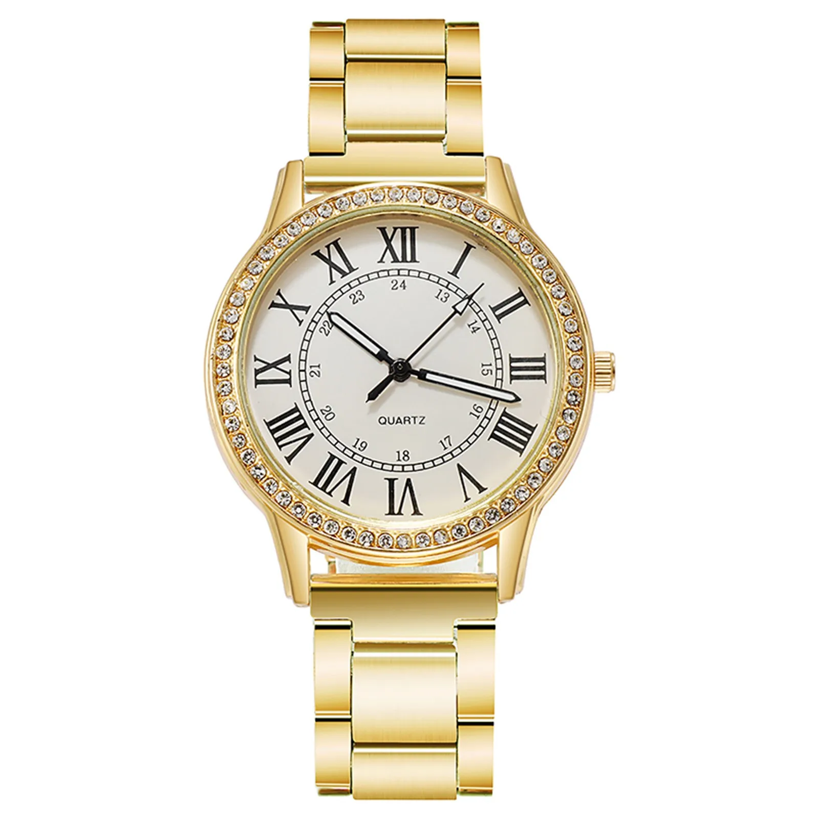 

Ladies Diamond-Studded Luminous Retro Female Watch Belt Quartz Watch Watch Analog Watch Women Watchs Gifts For Women