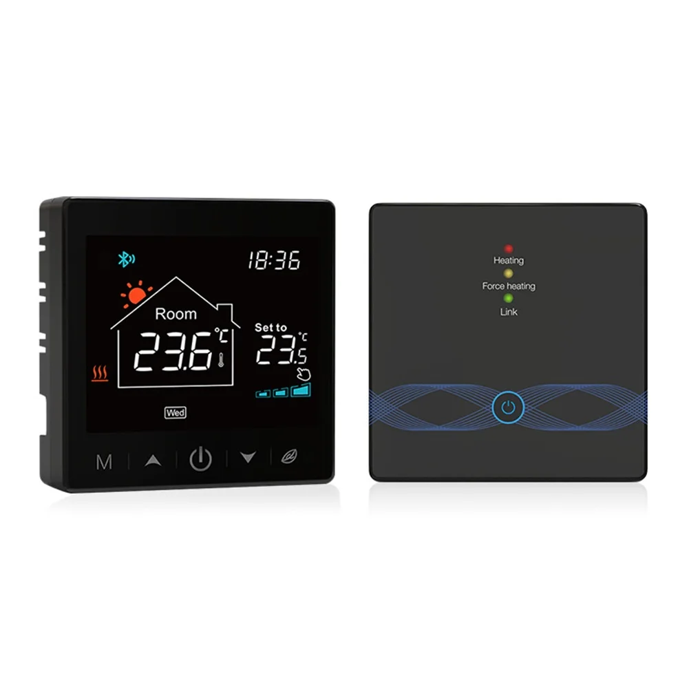 Smart Wireless Thermostat for Floor Heating Mobile App Control Voice Commands Energy Saving Mode Perfect for Any Living Space
Smart Wireless Thermostat for Floor Heating Mobile App Control Voice Commands Energy Saving Mode Perfect for Any Living Space